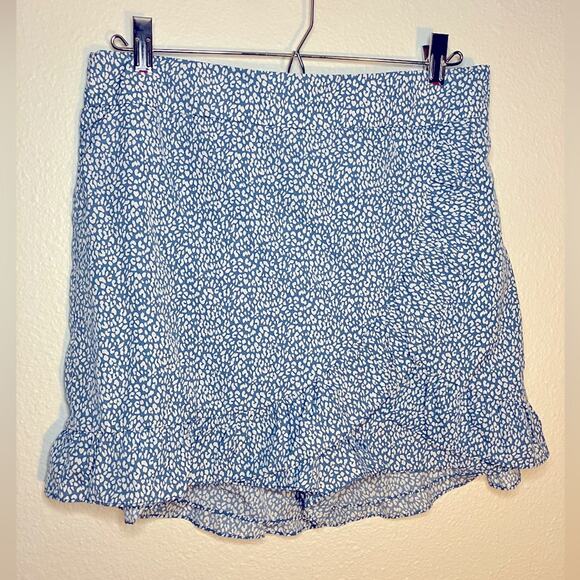Have skort skirt spring summer blue white ruffle - Picture 1 of 5